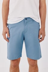 Cortefiel Basic regular Bermuda shorts Blue
