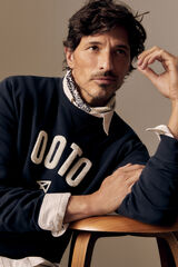 OOTO Sweatshirt logo gola redonda Azul