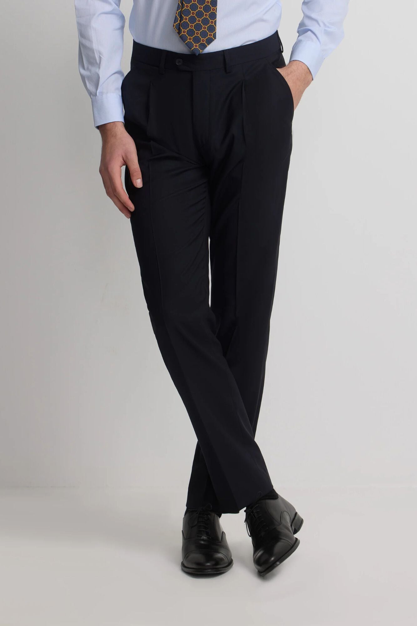 Silbon Cal&ccedil;a de fato cruzada stretch Azul