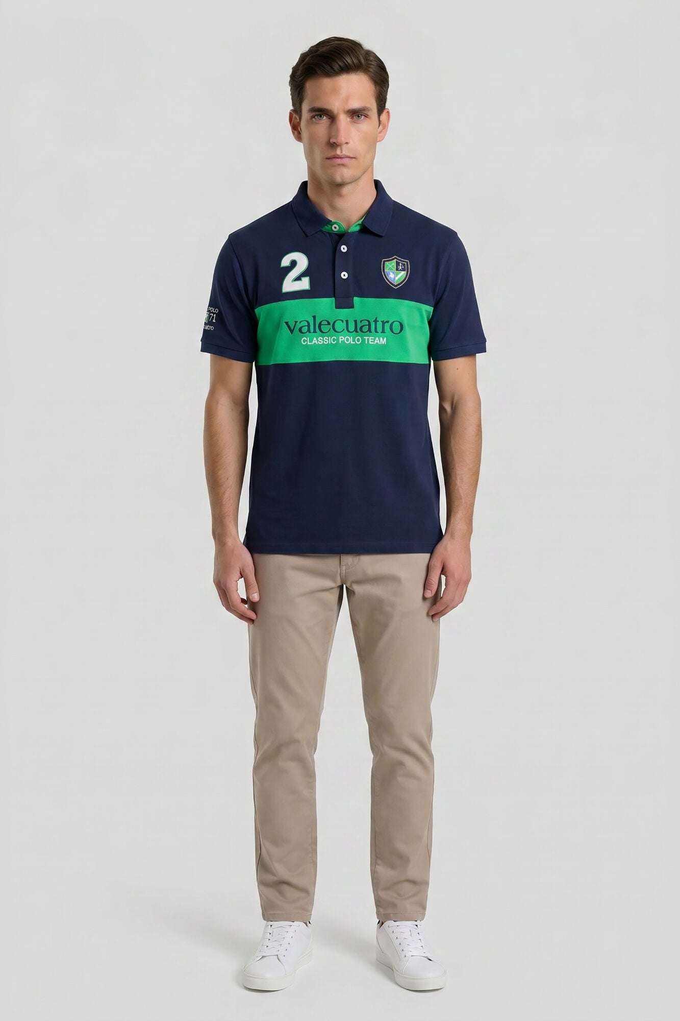 Valecuatro Polo bordado Azul