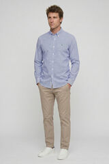 Valecuatro Camisa estampado vichy Azul