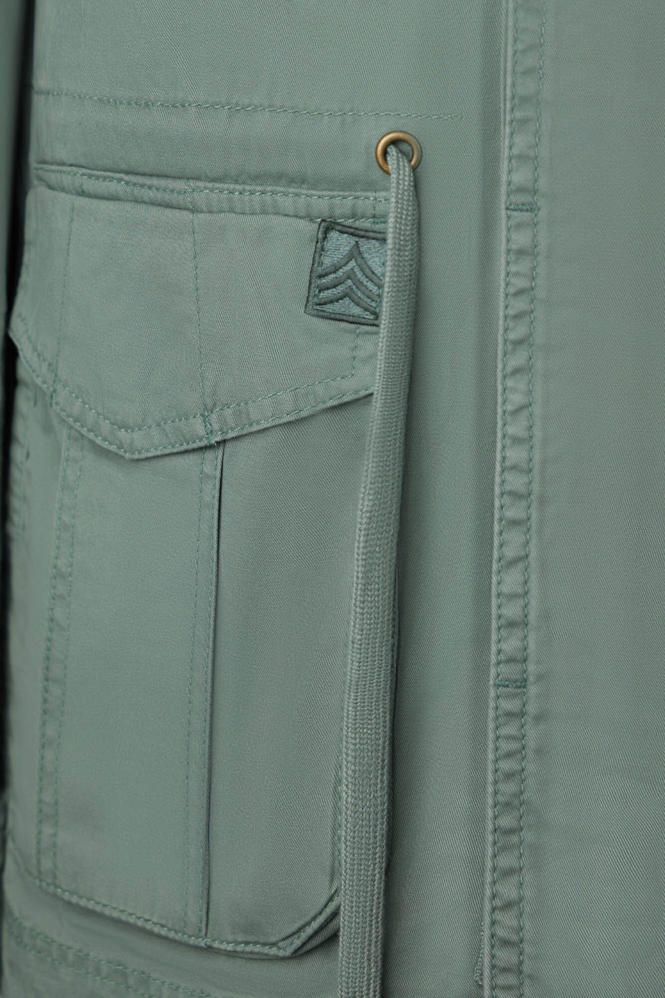 Silbon Parka tingida para vestimenta militar Verde