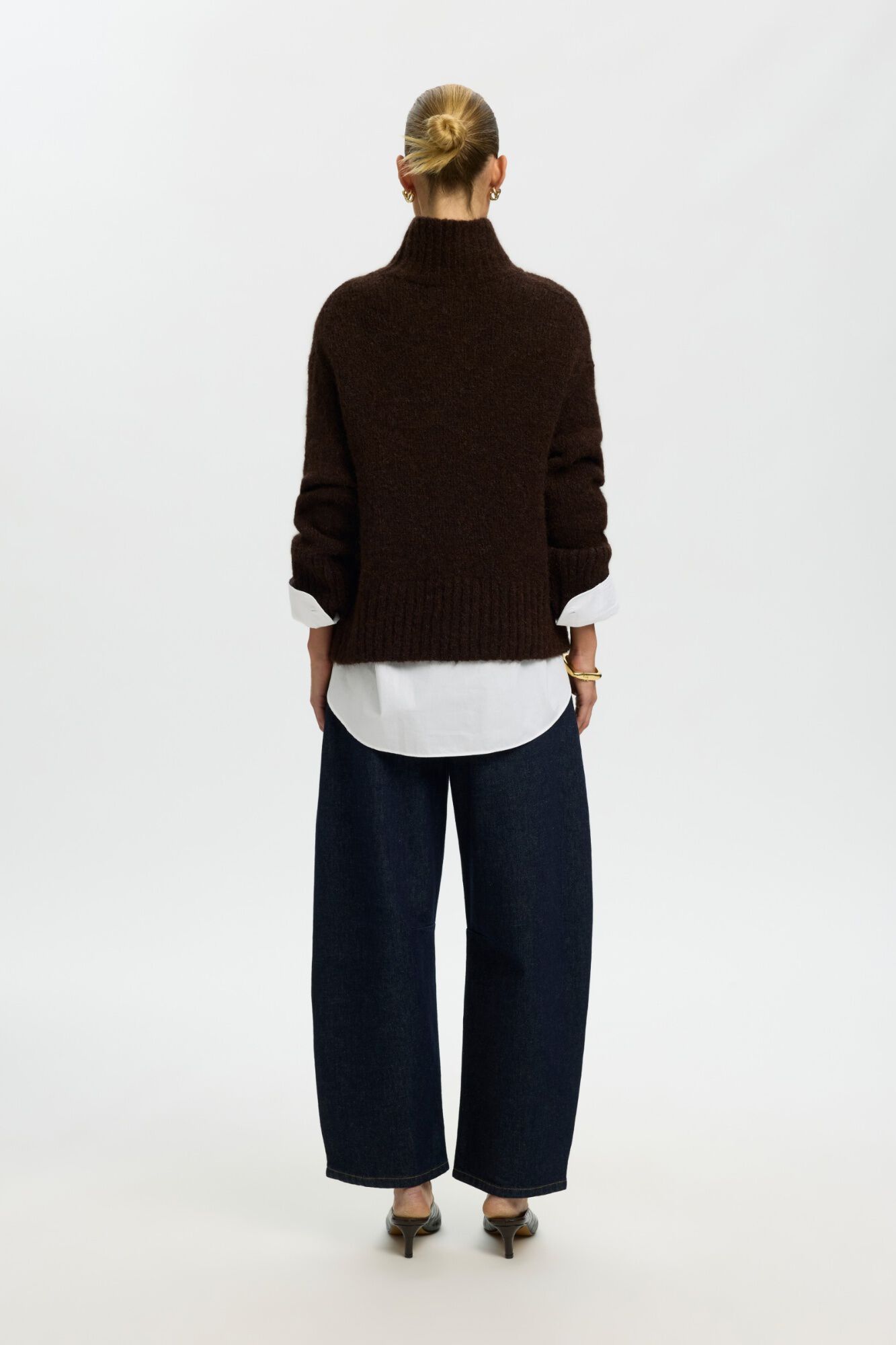 Selected Jersey alpaca cuello alto