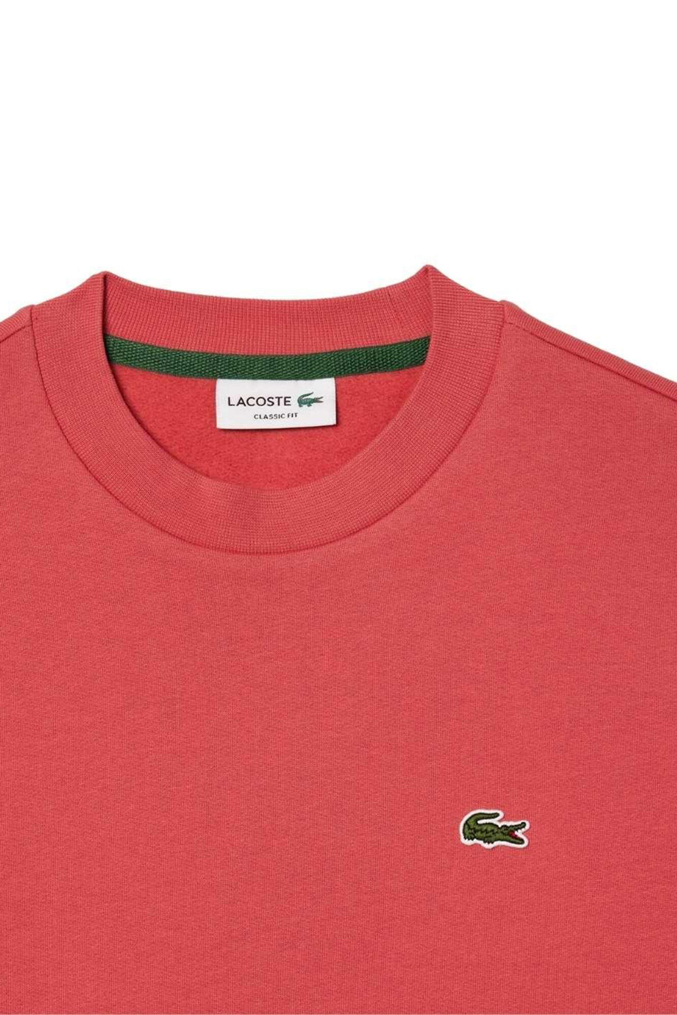 Lacoste Sudadera de algod&oacute;n cepillado de corte holgado