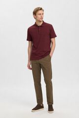 Selected Polo b&aacute;sico em piqu&eacute; Vermelho