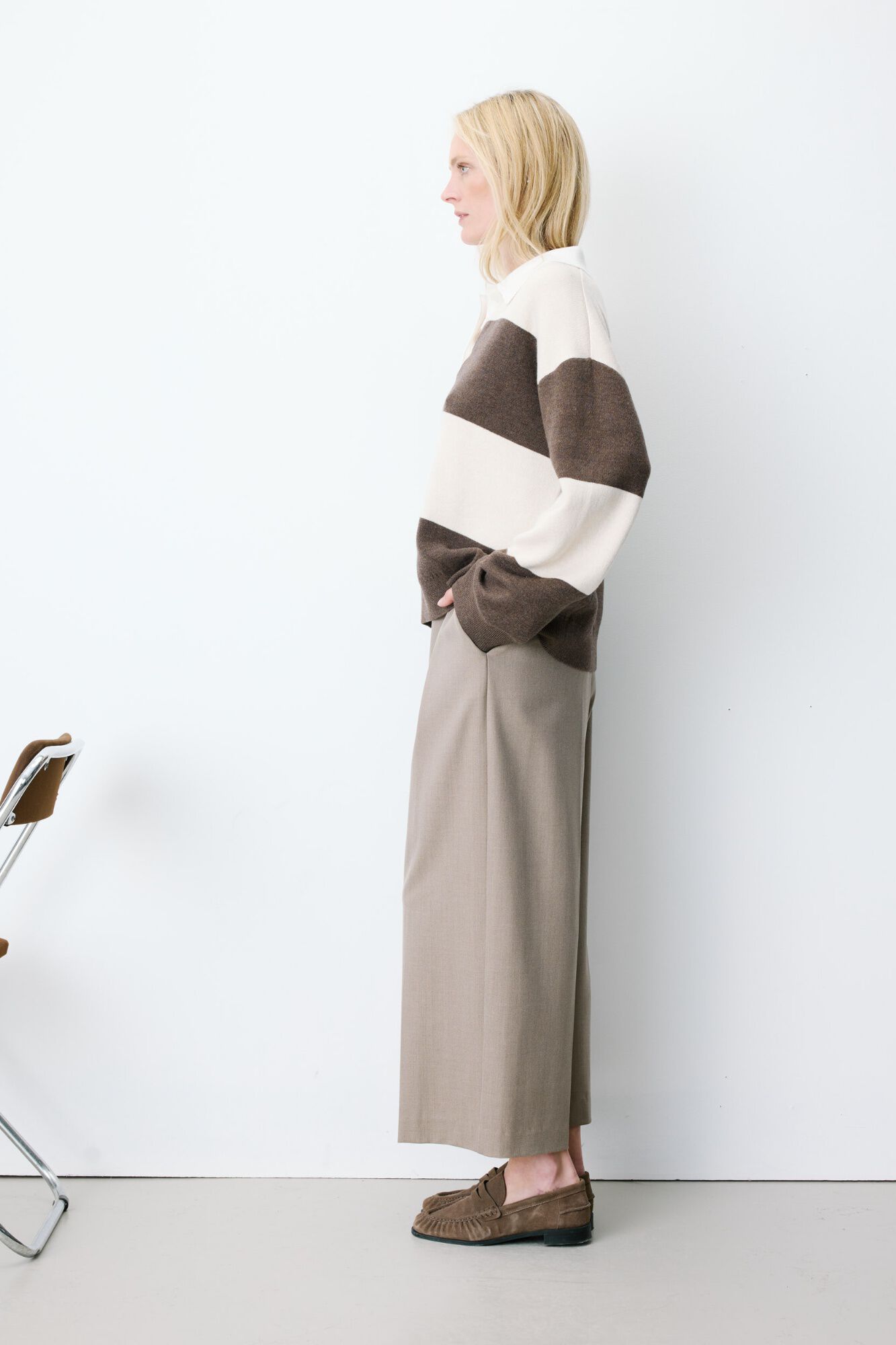 Grace & Mila Jersey estilo polo Astre Estampado beige