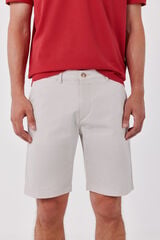 Cortefiel Basic regular Bermuda shorts Ivory