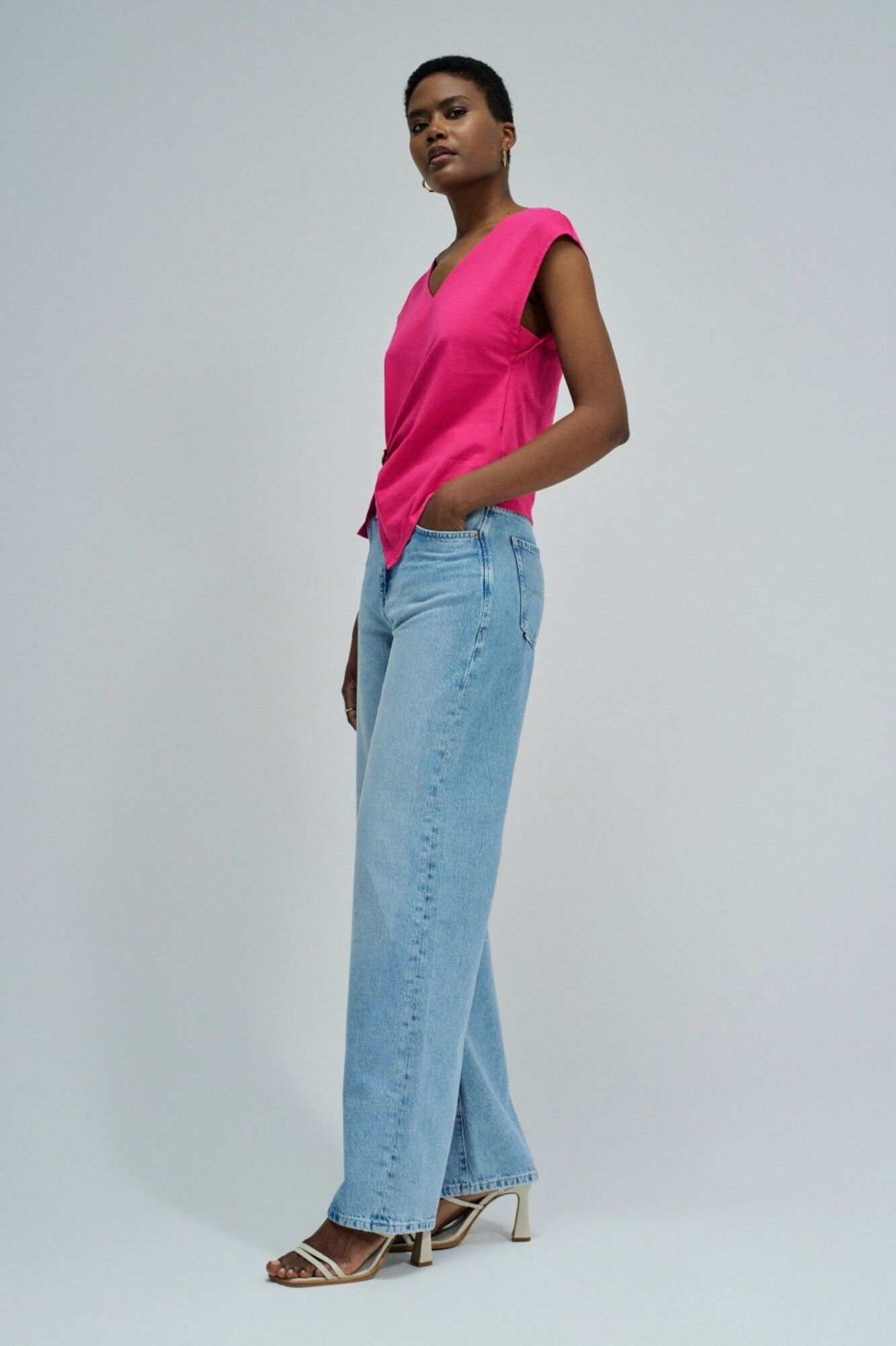 Salsa Jeans T-shirt de manga curta Subiu