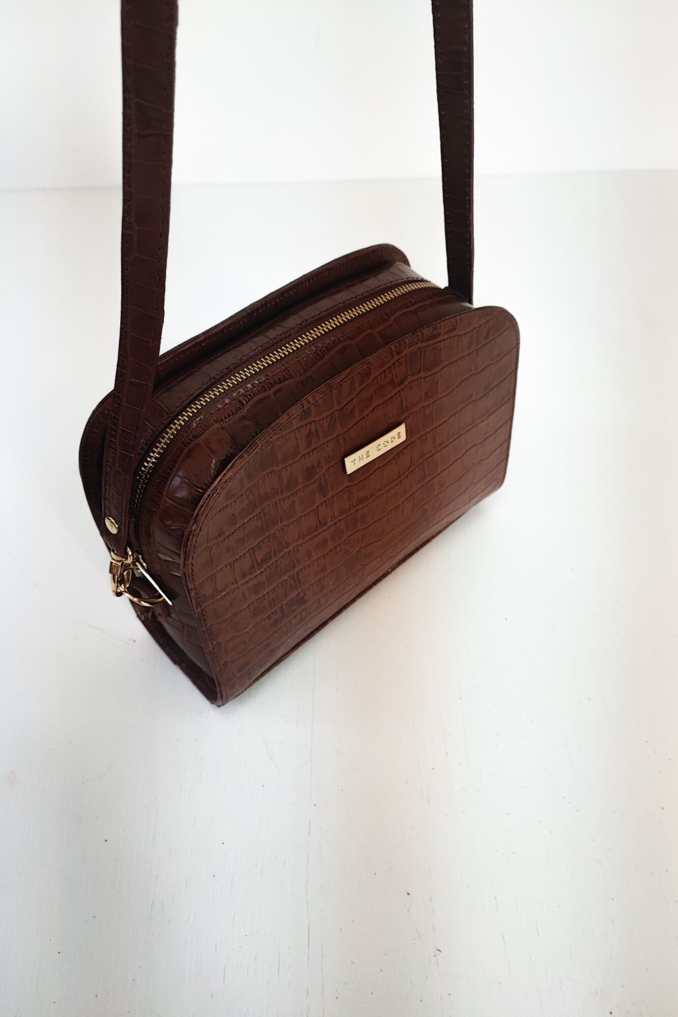 The Code Leather Casandra crossbody Brown