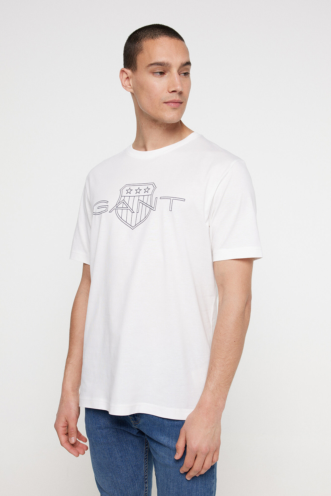 Gant Short-sleeved T-shirt Ivory