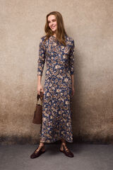 Slowlove Vestido estampado com franzidos Multicolorido