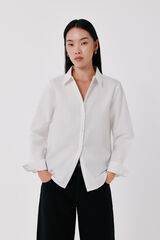 Cortefiel Camisa b&aacute;sica Oxford Blanco