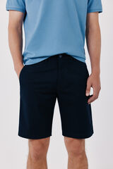 Cortefiel Basic regular Bermuda shorts Navy
