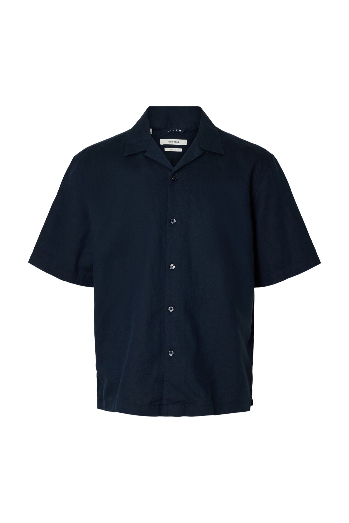 Selected Camisa de manga curta Azul