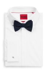 HUGO Silk bow tie Blue
