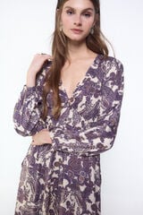 Slowlove Vestido fluido estampado Roxo