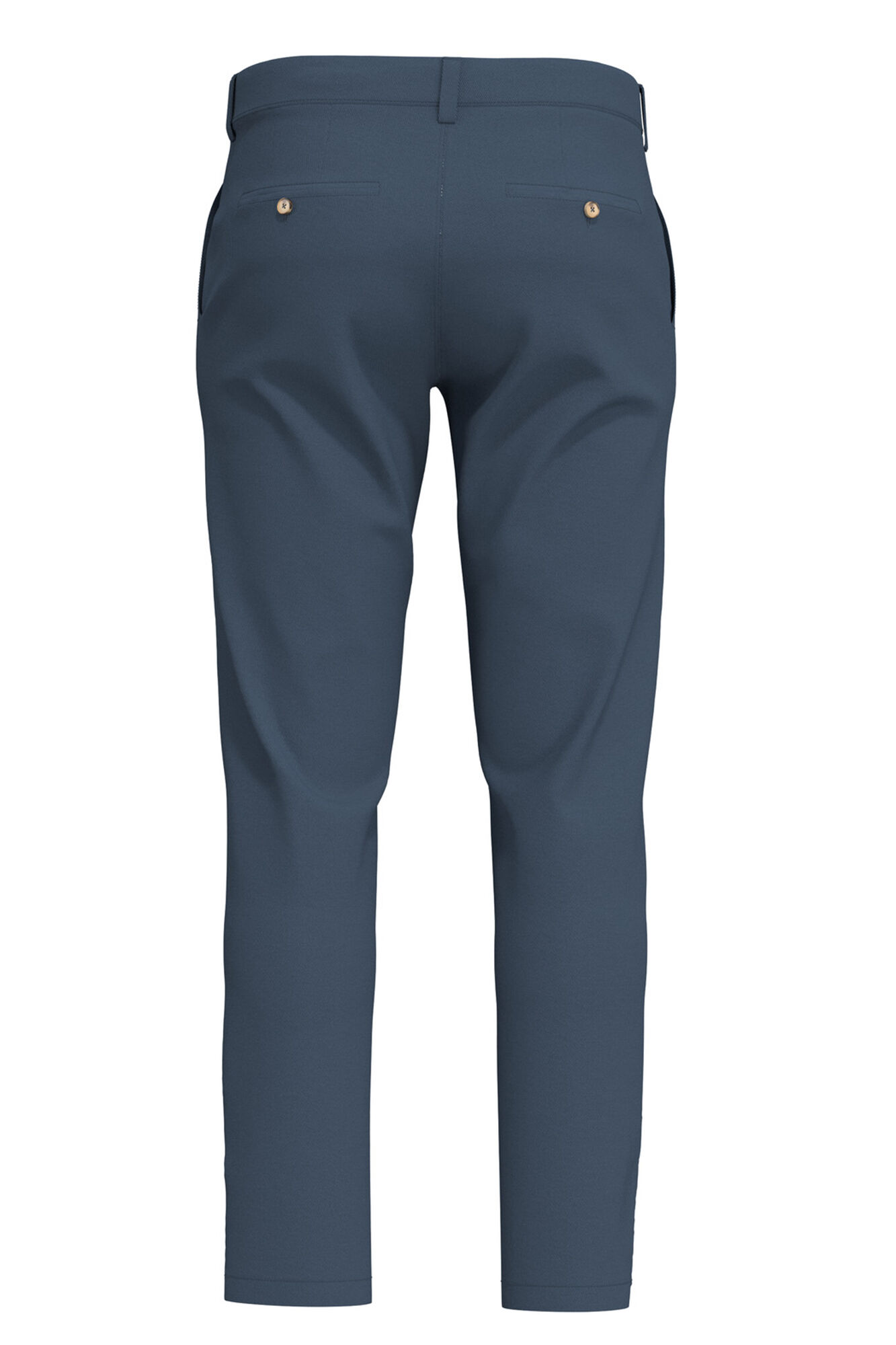 Selected Classic slim fit chinos made with organic cotton Blue