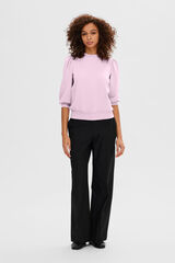 Selected Puffed sleeve top Lilac