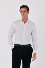 Cortefiel Otom&aacute;n slim fit easy iron dress shirt White