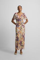 Silbon Vestido comprido estampado de flores Multicolorido