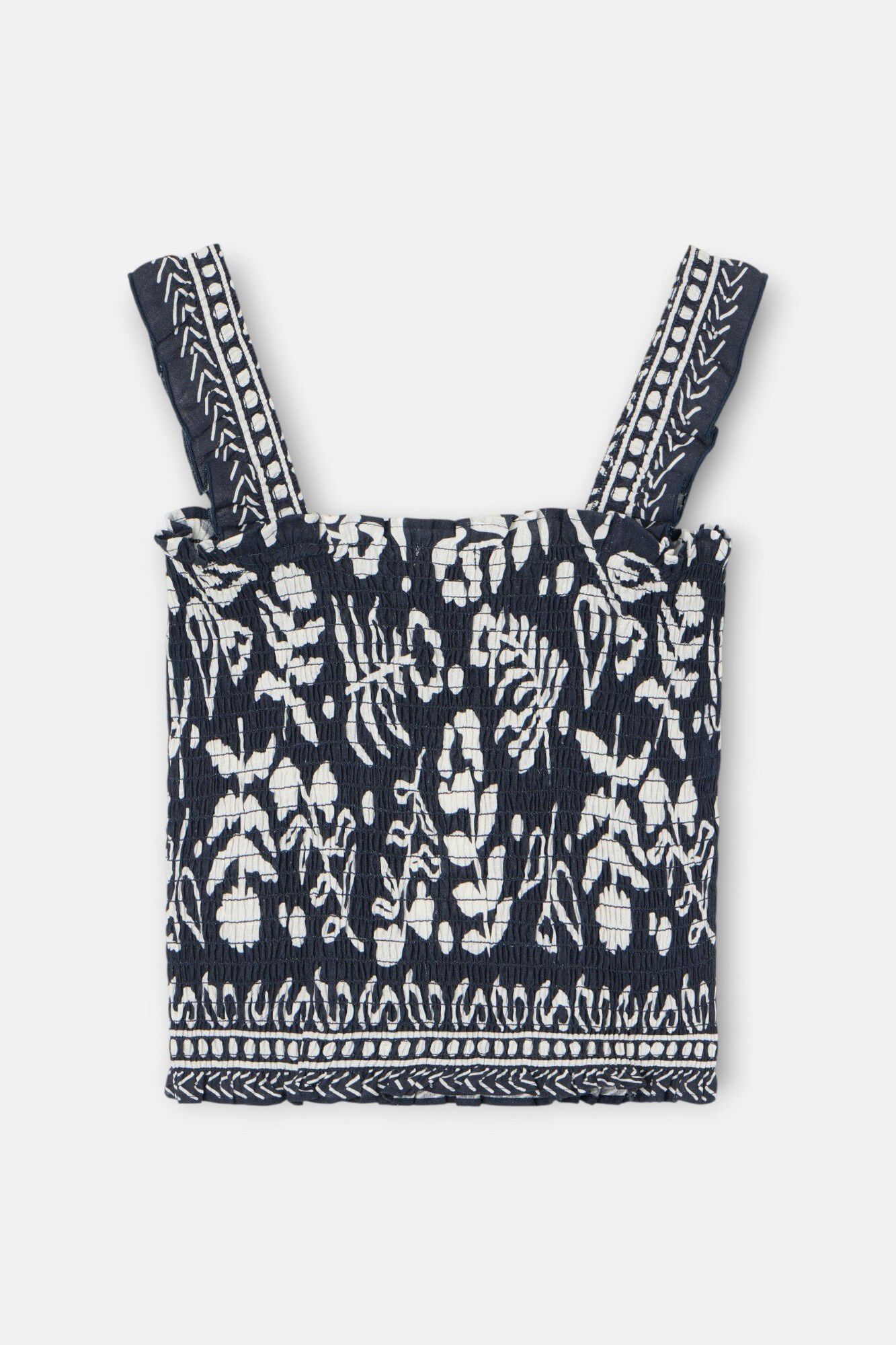 Silbon Top cai-cai estampado de flores Azul
