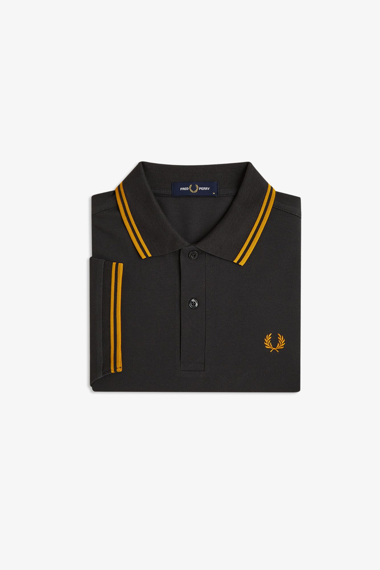 Fred Perry Polo piqu&eacute; manga curta Cinzento
