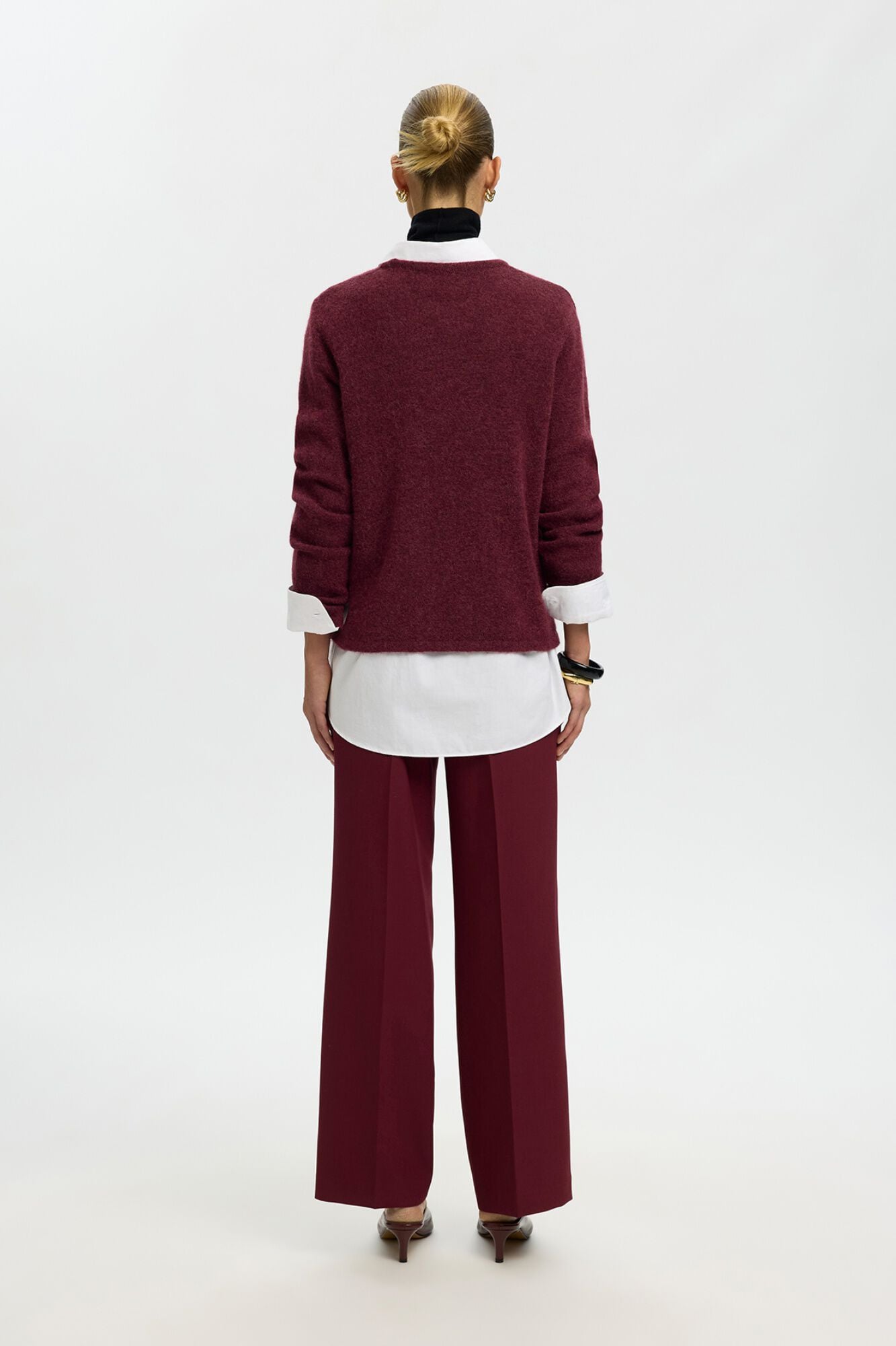 Selected Camisola com l&atilde; e alpaca