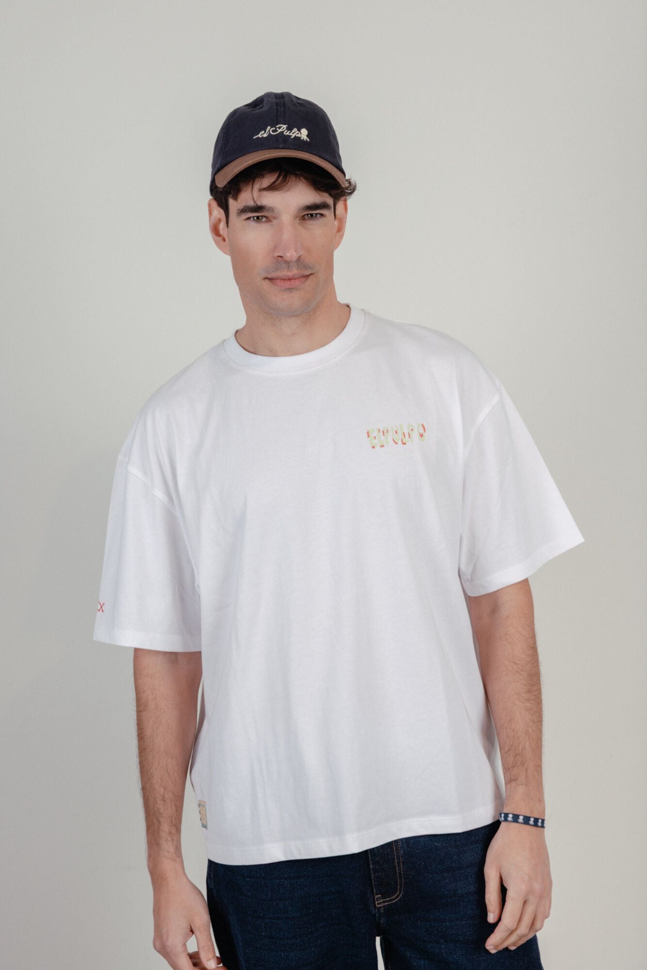 elPulpo T-shirt manga curta Branco