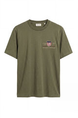 Gant T-shirt bordada Archive Shield Verde