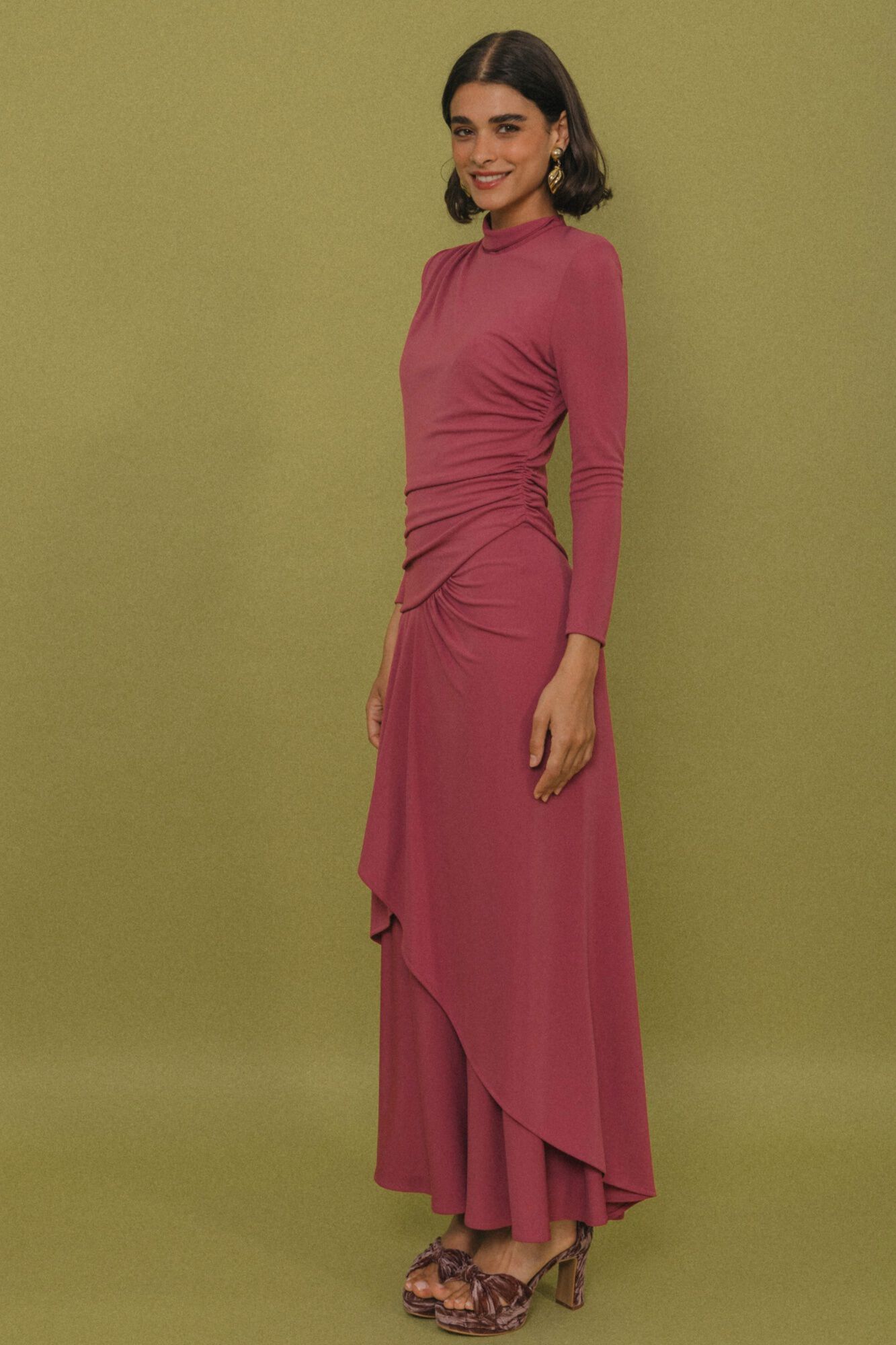 Cherubina Vestido midi Raven