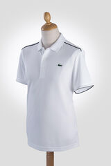 Lacoste Debrum contrastante nos ombros e nas extremidades das mangas Branco