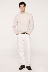 Selected Wool and alpaca jumper  Beige