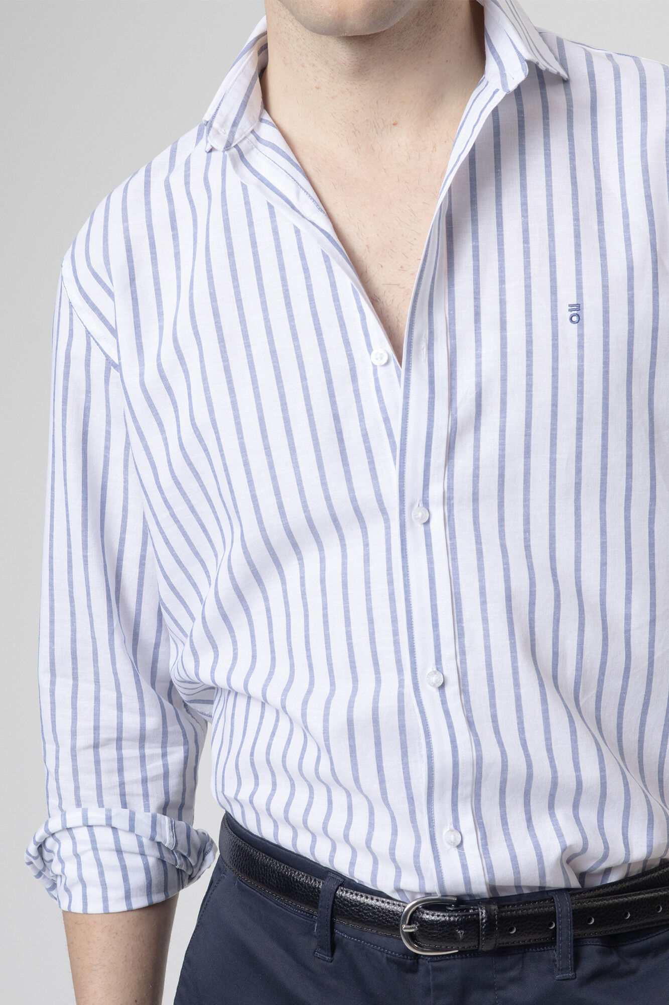 PuroEGO Striped linen shirt