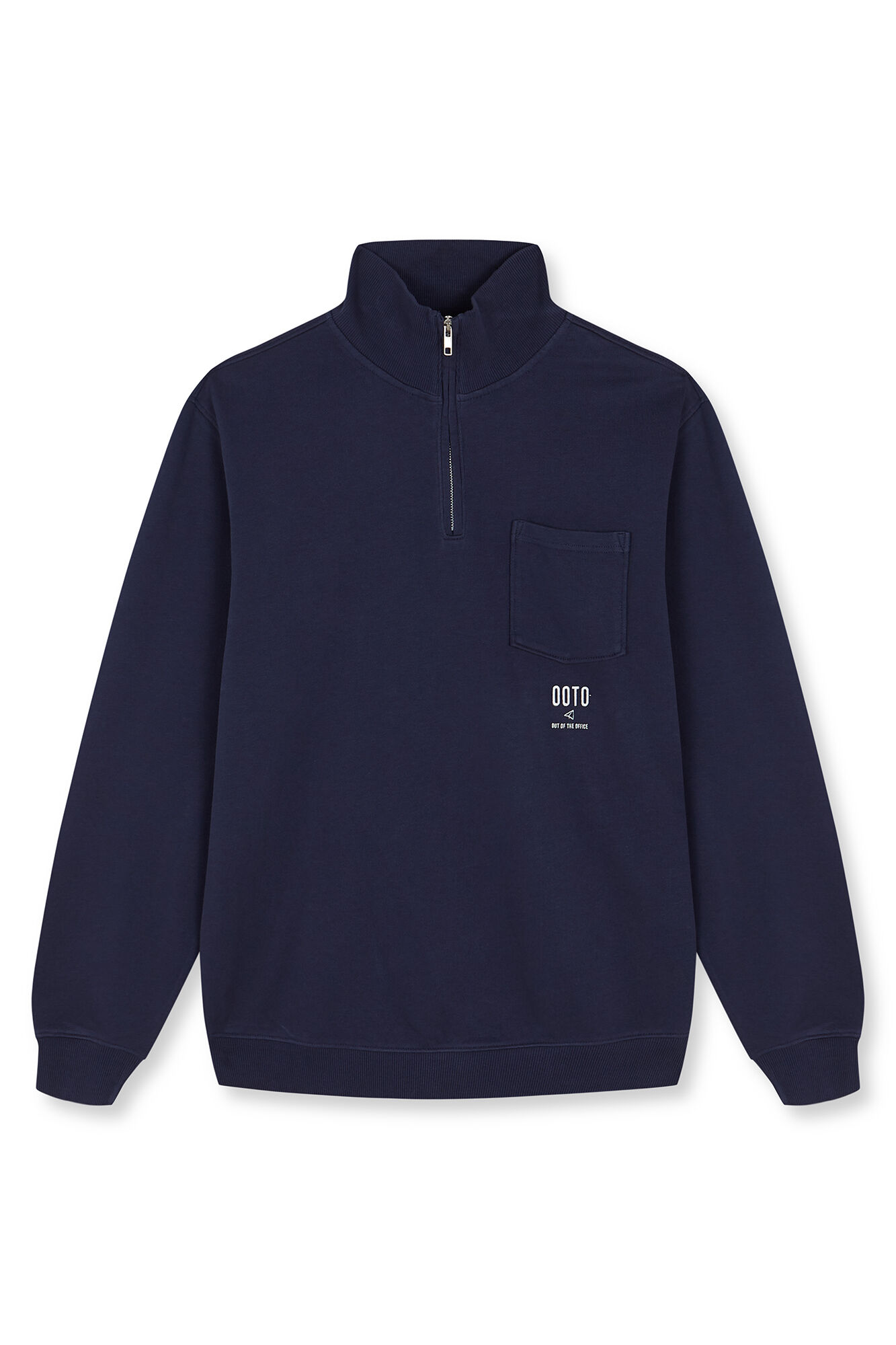 OOTO Sweatshirt com gola vespa Azul