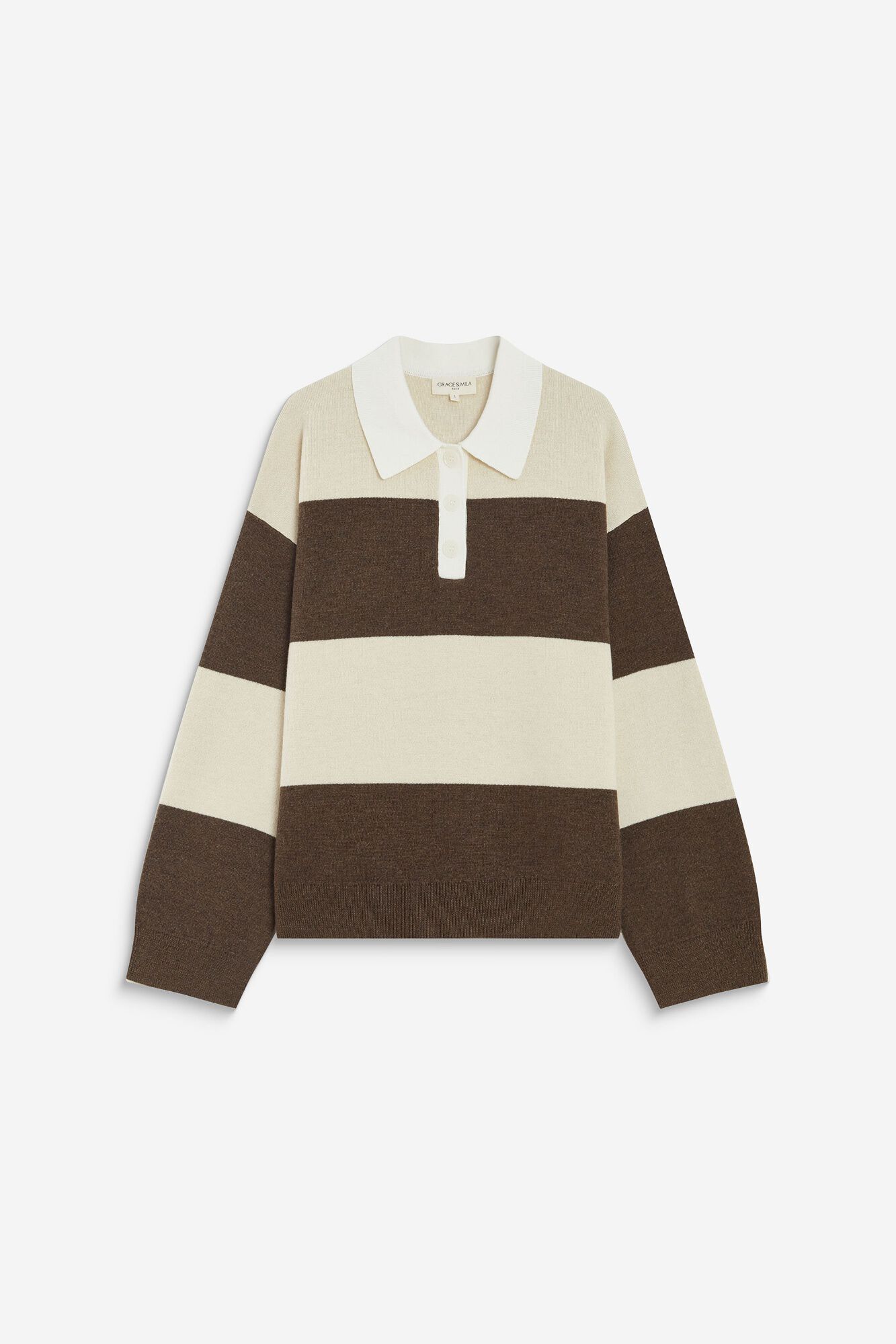 Grace & Mila Jersey estilo polo Astre Estampado beige
