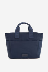 Cortefiel Medium nylon bag Blue