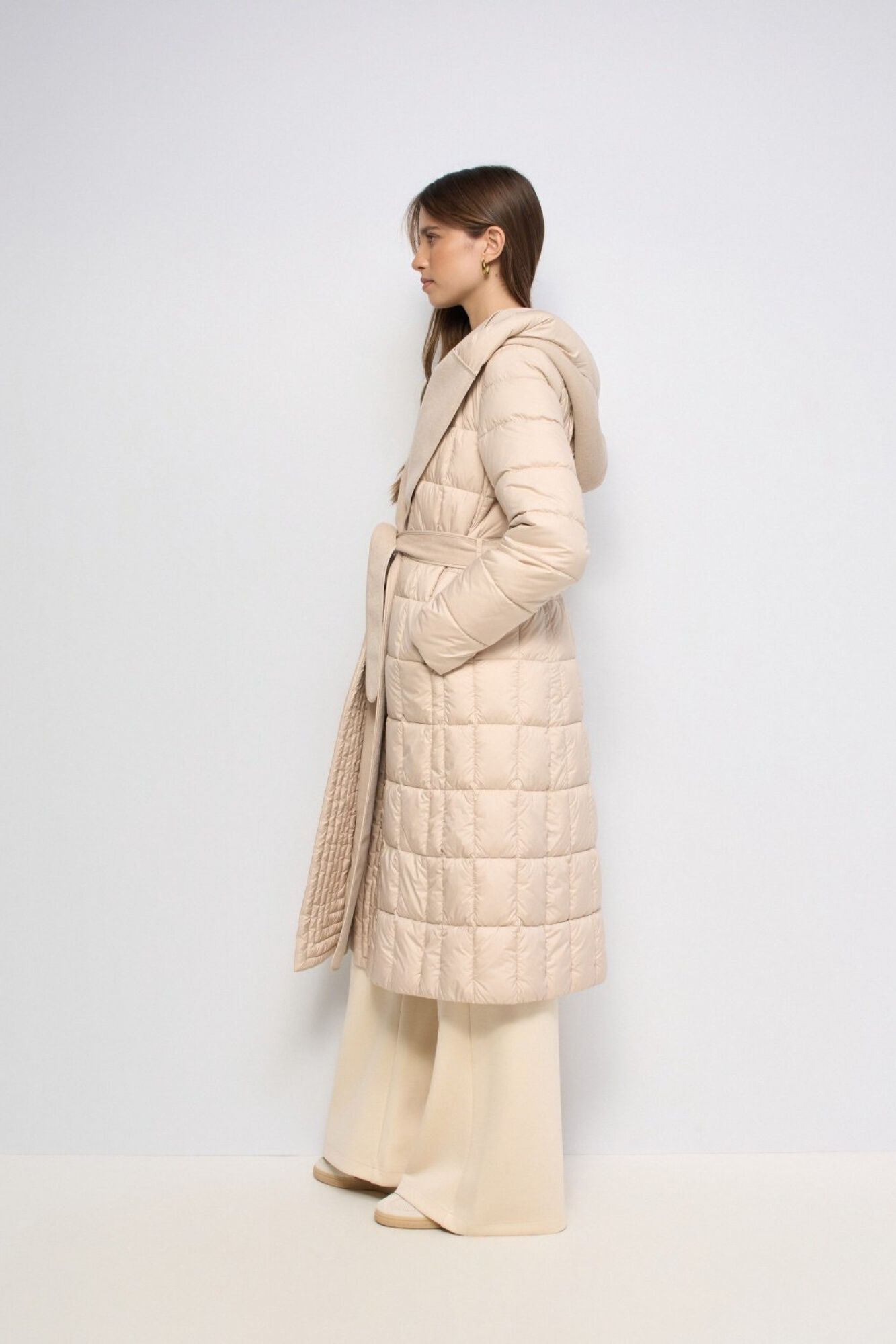 Salsa Jeans Long puffer coat Beige
