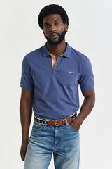 Gant Contrast piqu&eacute; polo Blue