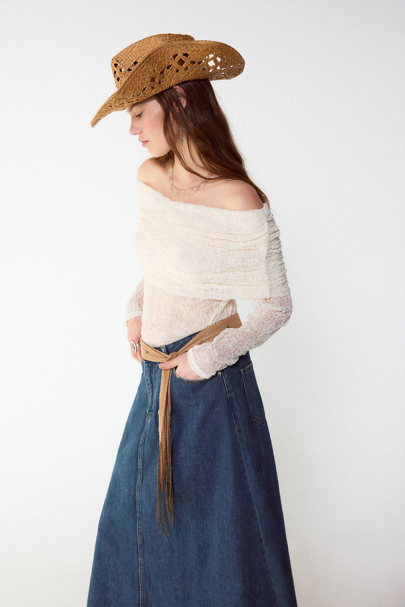 Slowlove Top decotado de lingerie