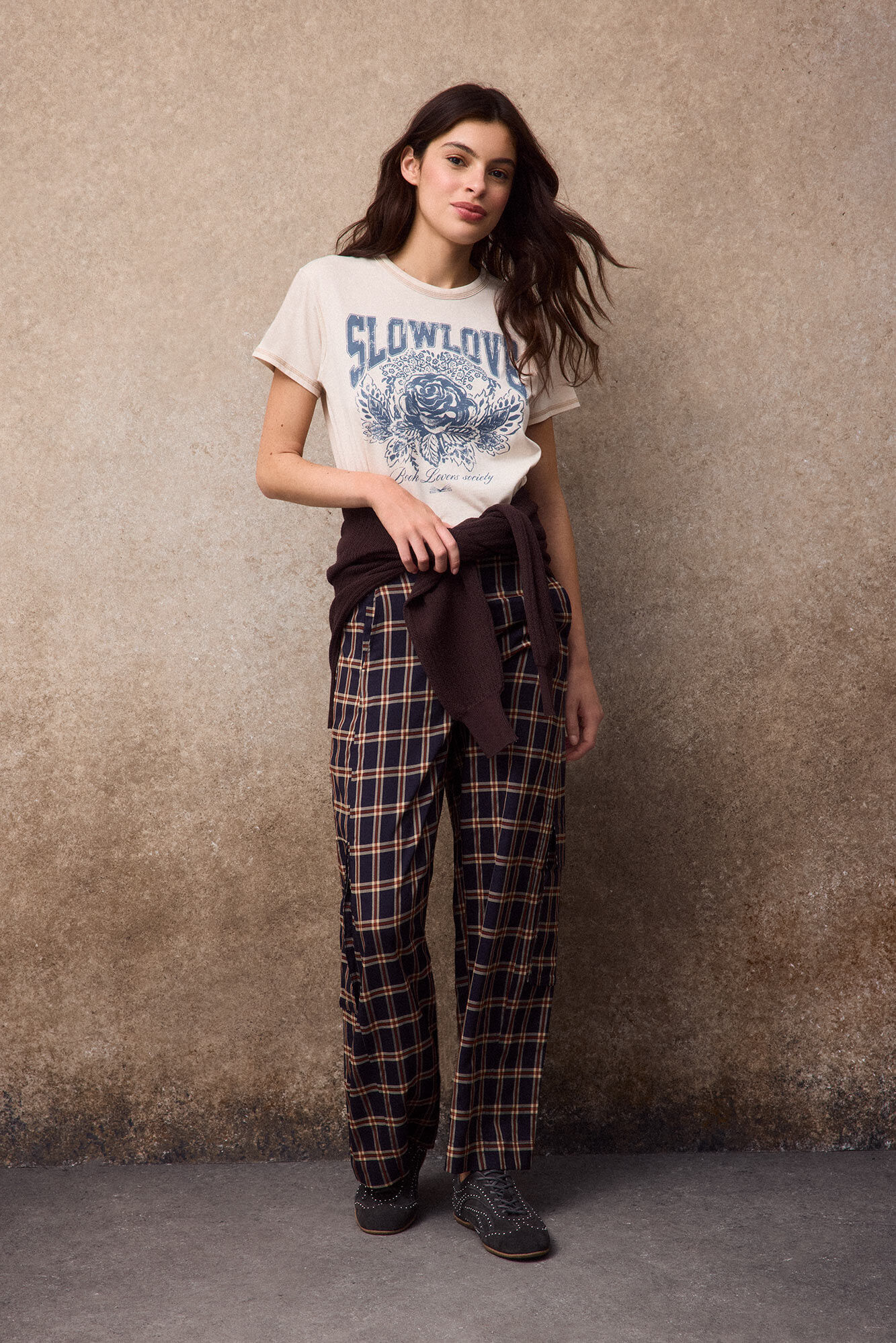 Slowlove Camiseta rosa SlowLove Marfil