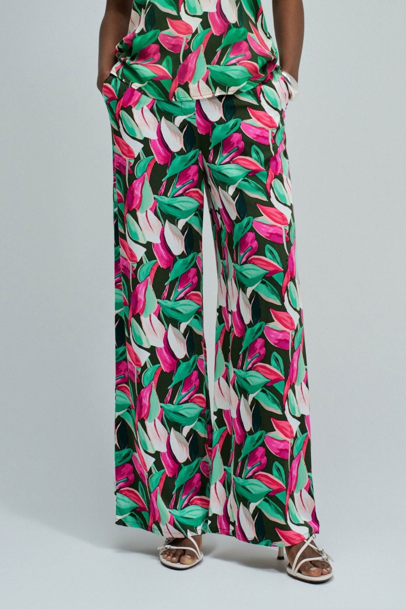 Salsa Jeans Cal&ccedil;a normais com estampa floral Subiu