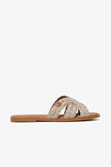 Popa Tufia India flat sandal Brown