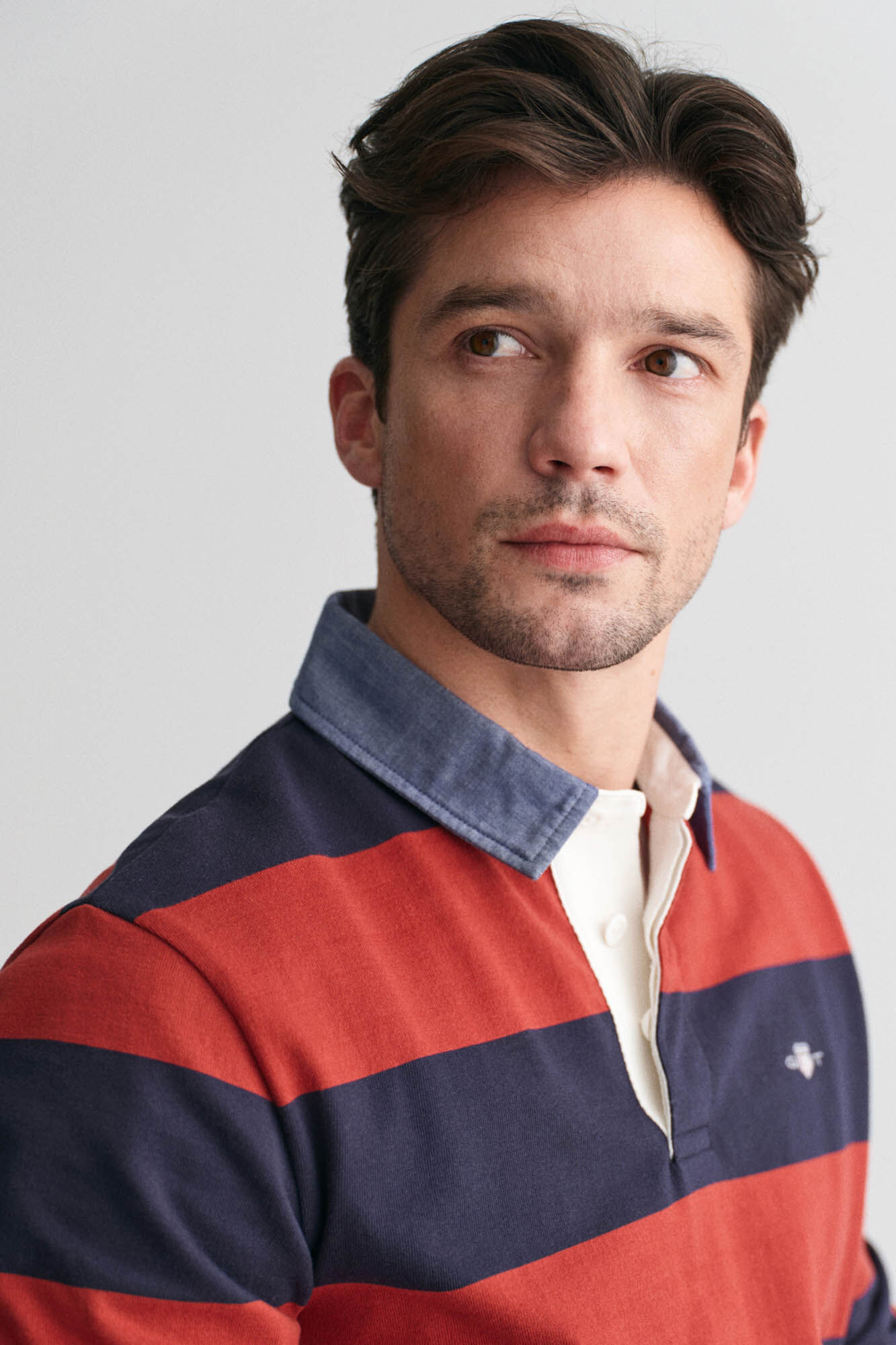 Gant striped rugger Coral