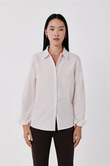 Cortefiel Camisa b&aacute;sica Oxford Rosa