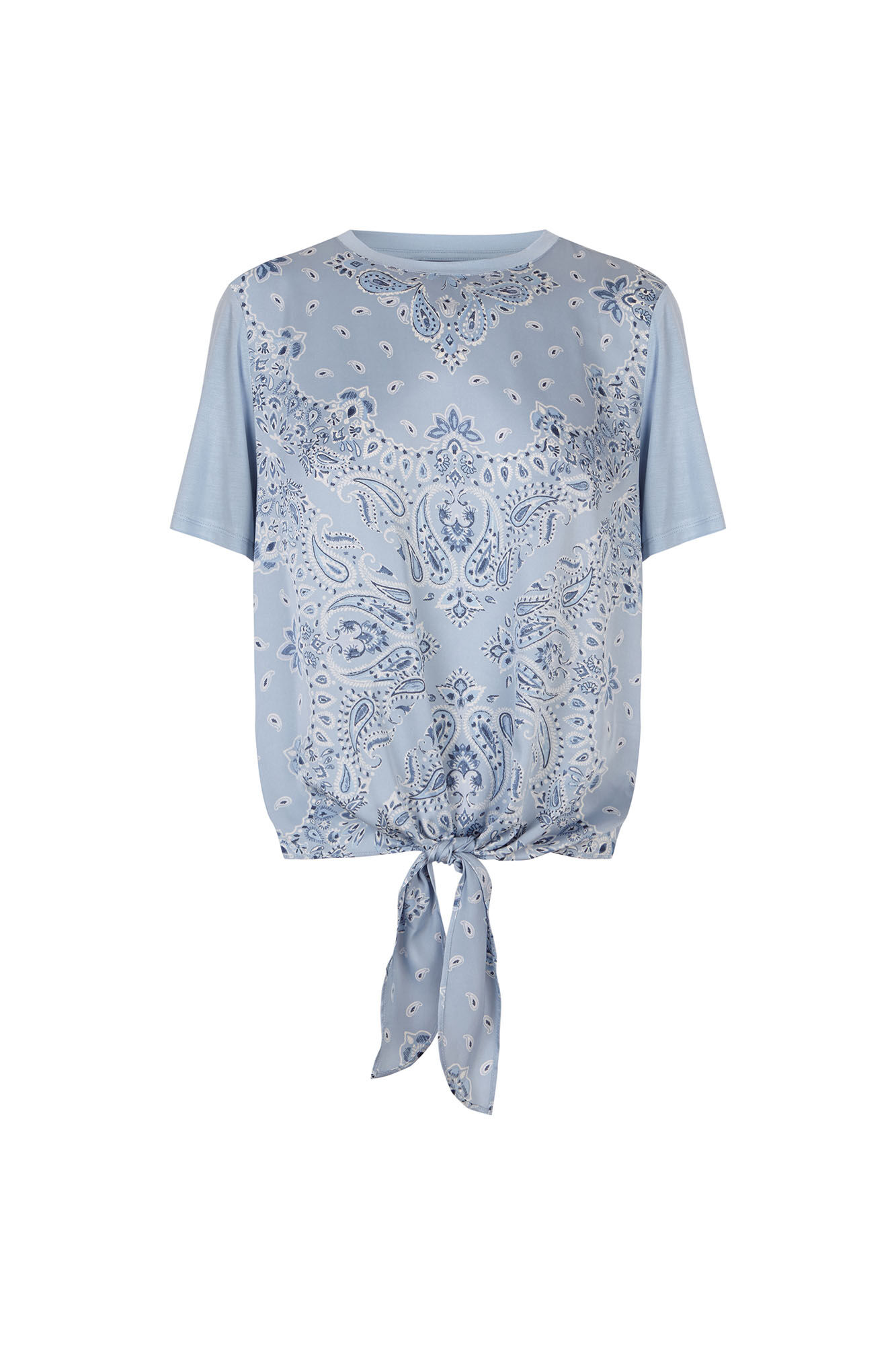 Cortefiel Combined printed top Blue