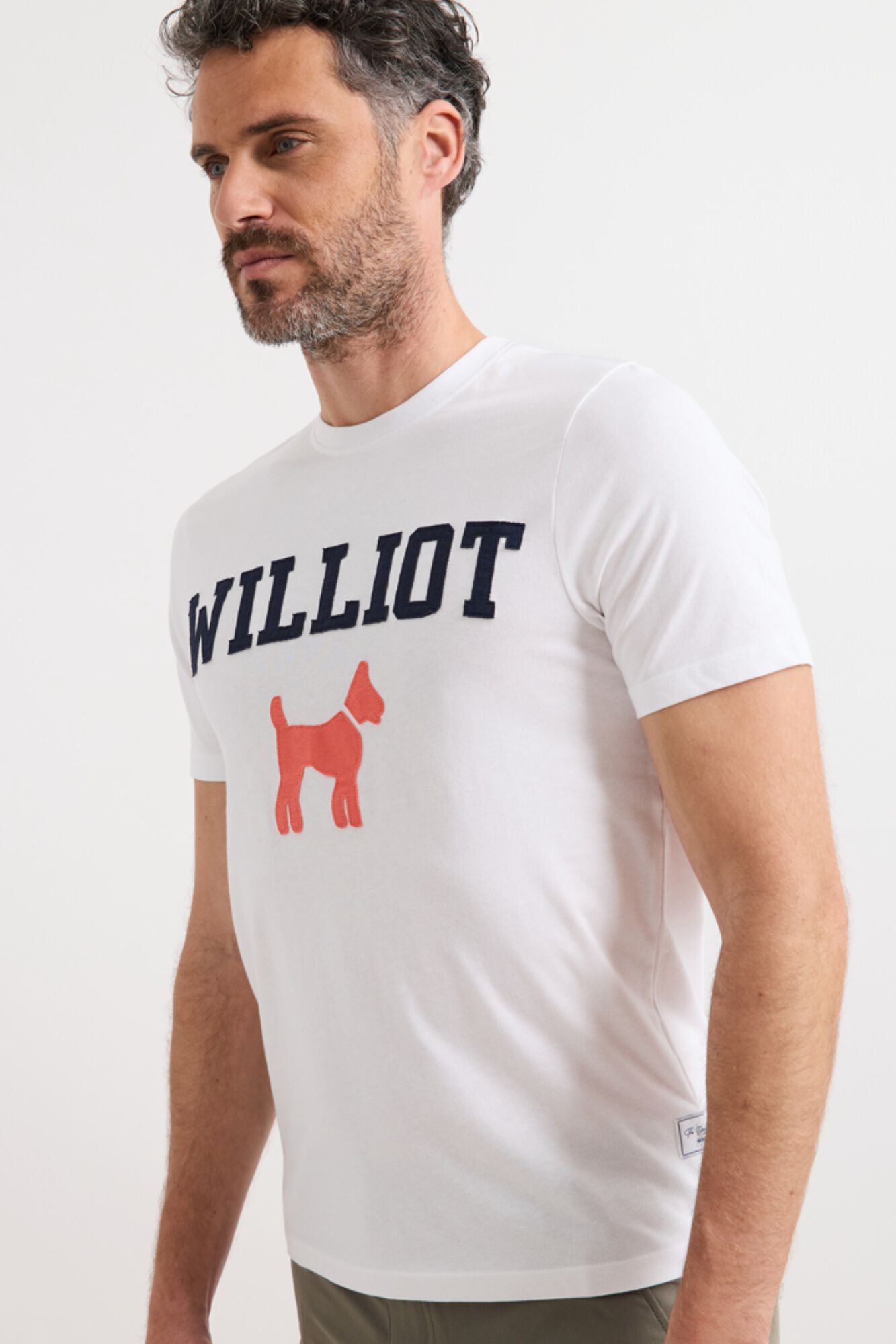 Williot T-shirt com logo tipo remendo