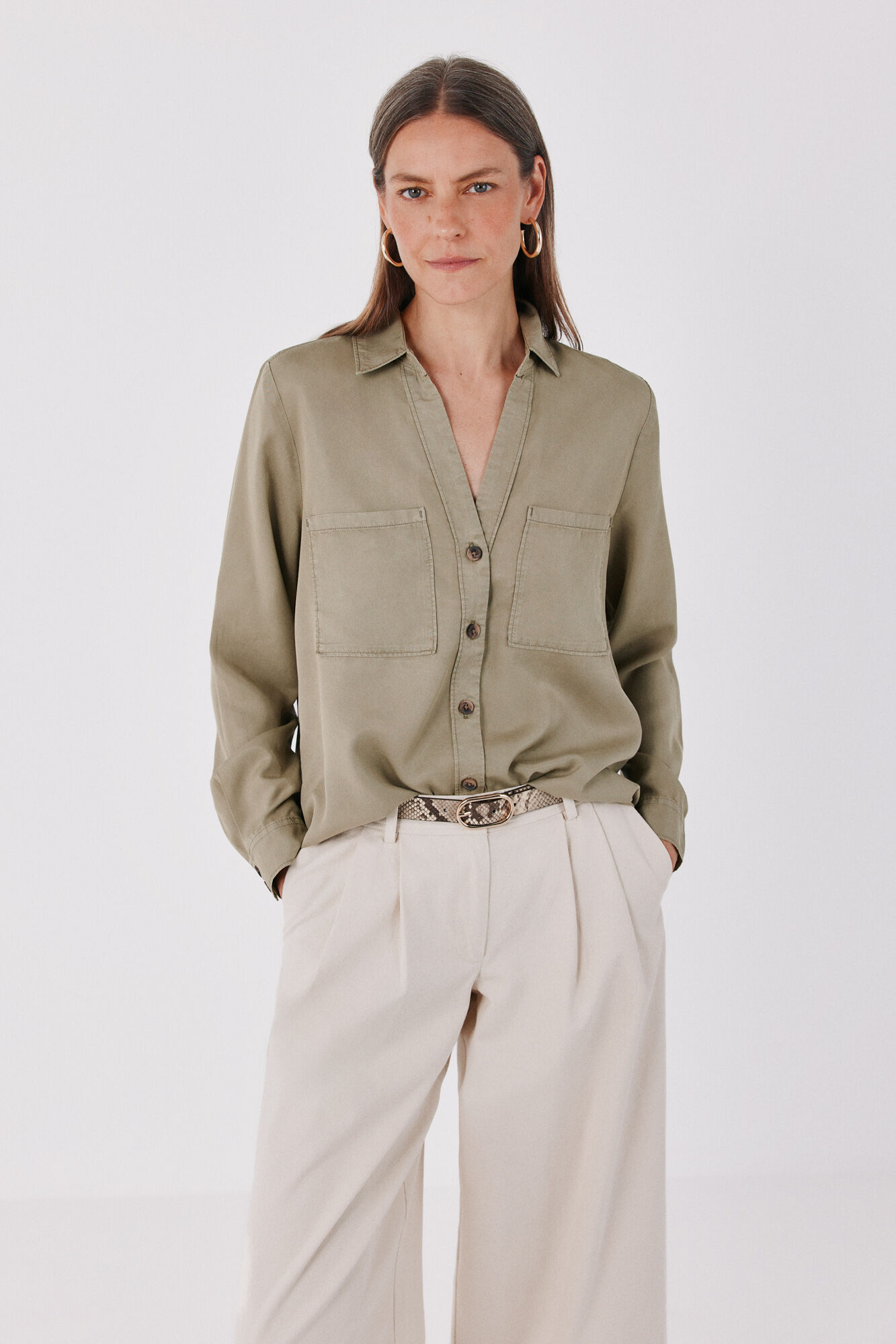 Cortefiel Tencel denim shirt
