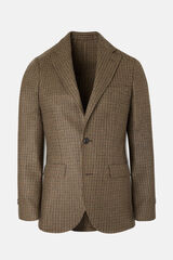 Silbon Blazer cl&aacute;ssica pied-de-poule Castanho