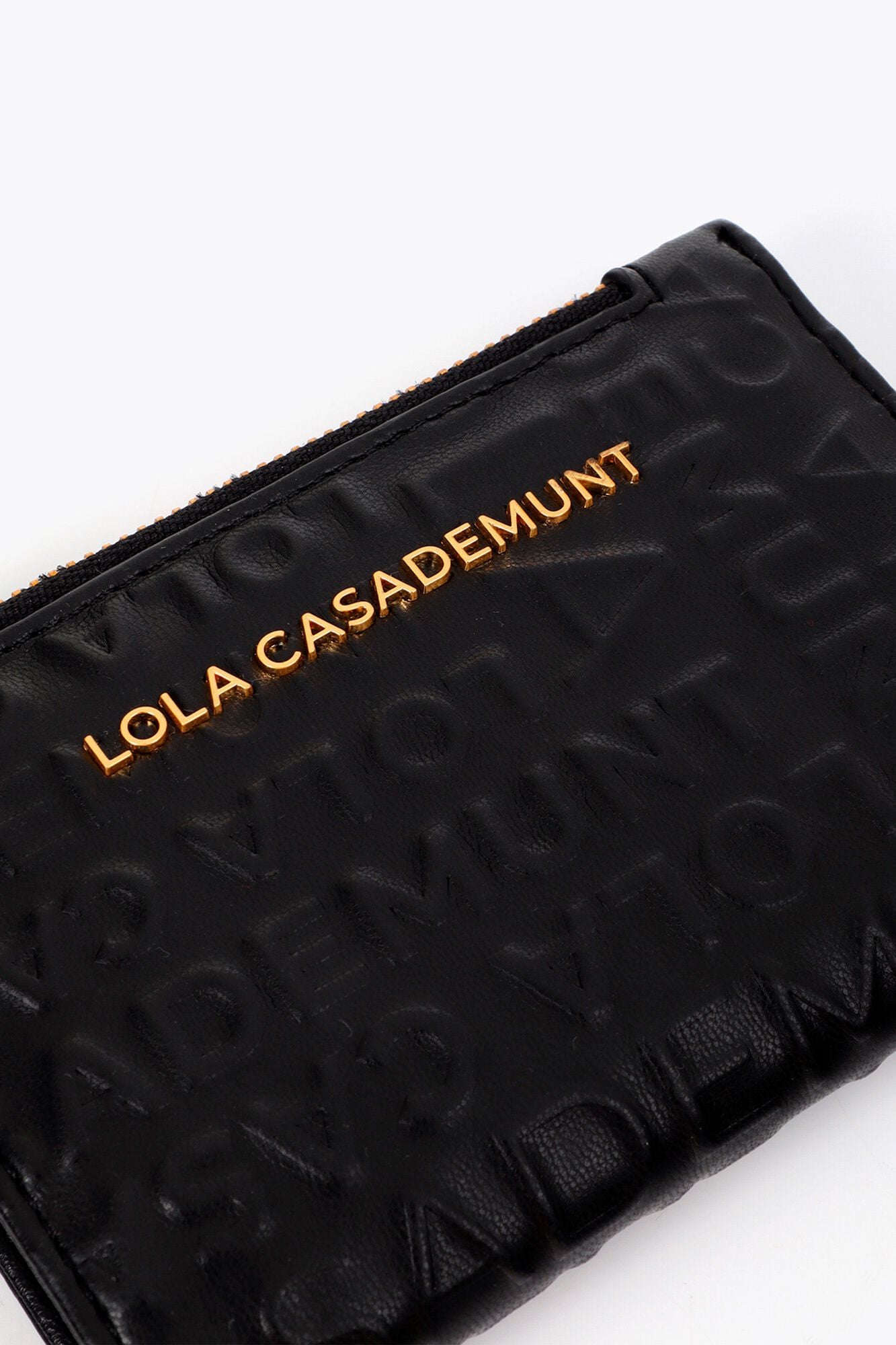 Lola Casademunt Carteira b&aacute;sica monograma Preto