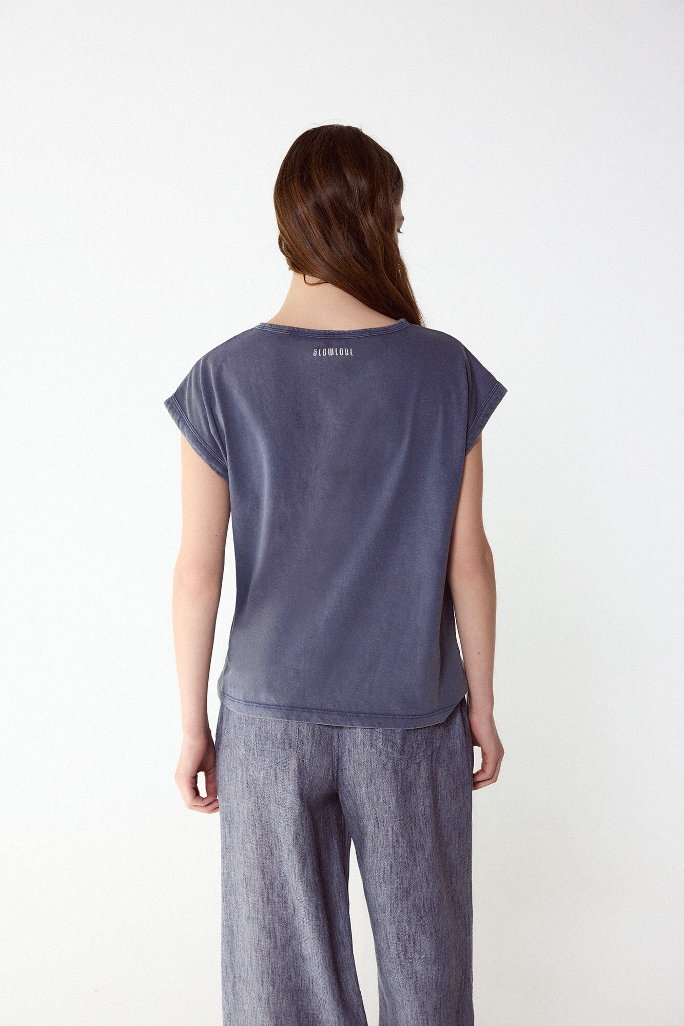 Slowlove Camiseta estampado bandana Azul